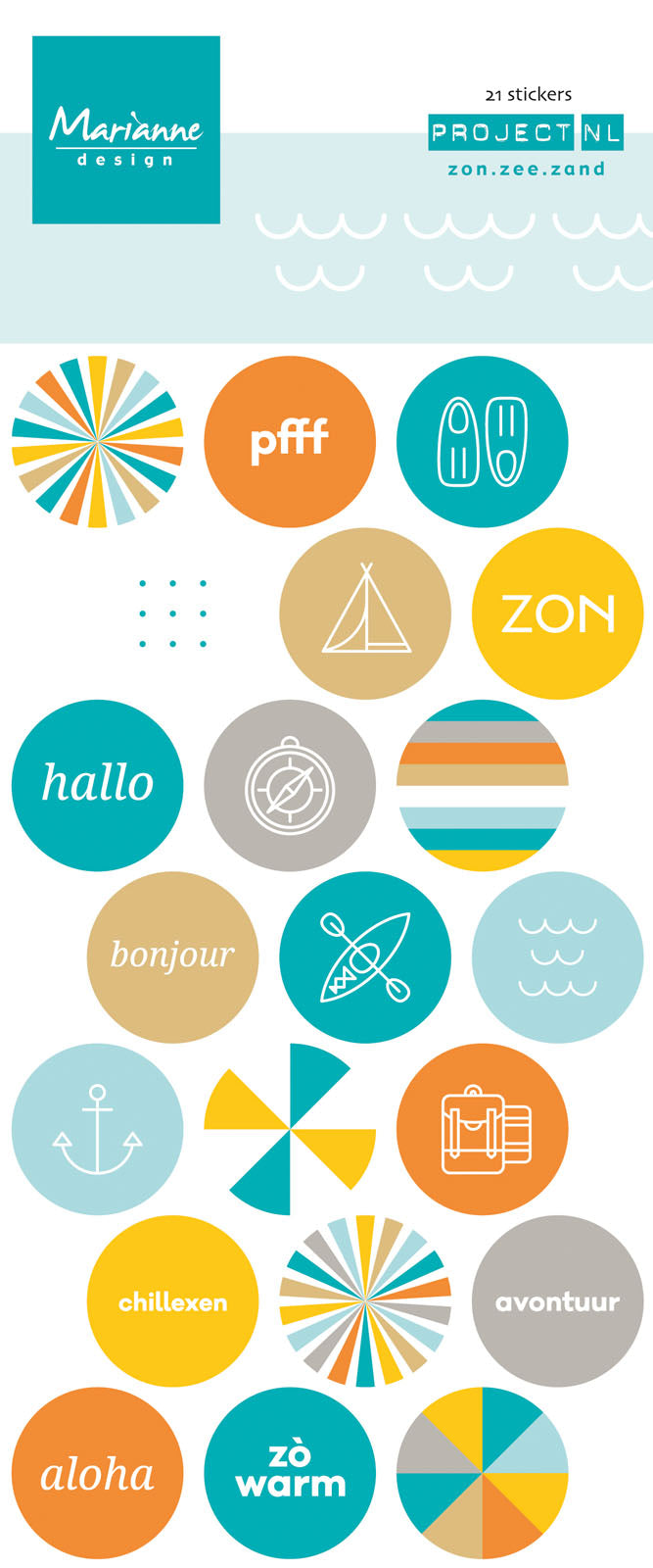 Marianne design • décoration aggloméré hollandais soleil, mer, plage