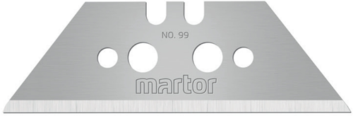 Couteau trapèze Martor | l60xl19xs0,63mm | avec perforation | Distributeur 10 pièces - 99.70 99.70
