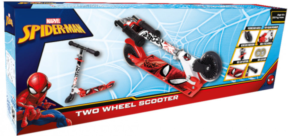 Marvel Spider-Man à 2 roues enfants Step Boys Aluminium Red