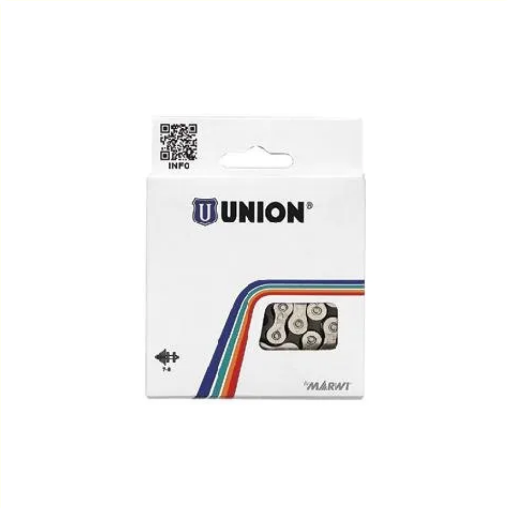 Chaîne de vélo Union 747 1 2x1 8 112L noir