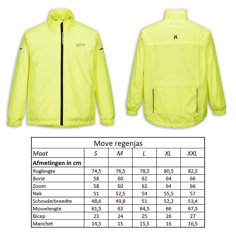 Veste de sport Veste de pluie Move taille S