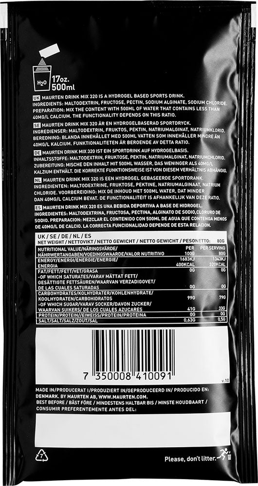 Mélange pour boisson Maurten 320 poudre pour boisson hydrogel 80g