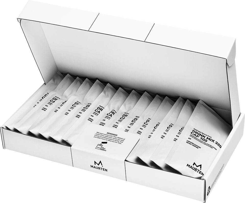 Mélange pour boisson Maurten 320 caf 100 poudre de boisson hydrogel + caféine 14x83g