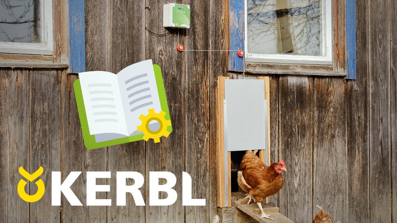 Ensemble porte poulet automatique 30x40cm