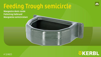 Bol alimentaire demi-rond en plastique 25l