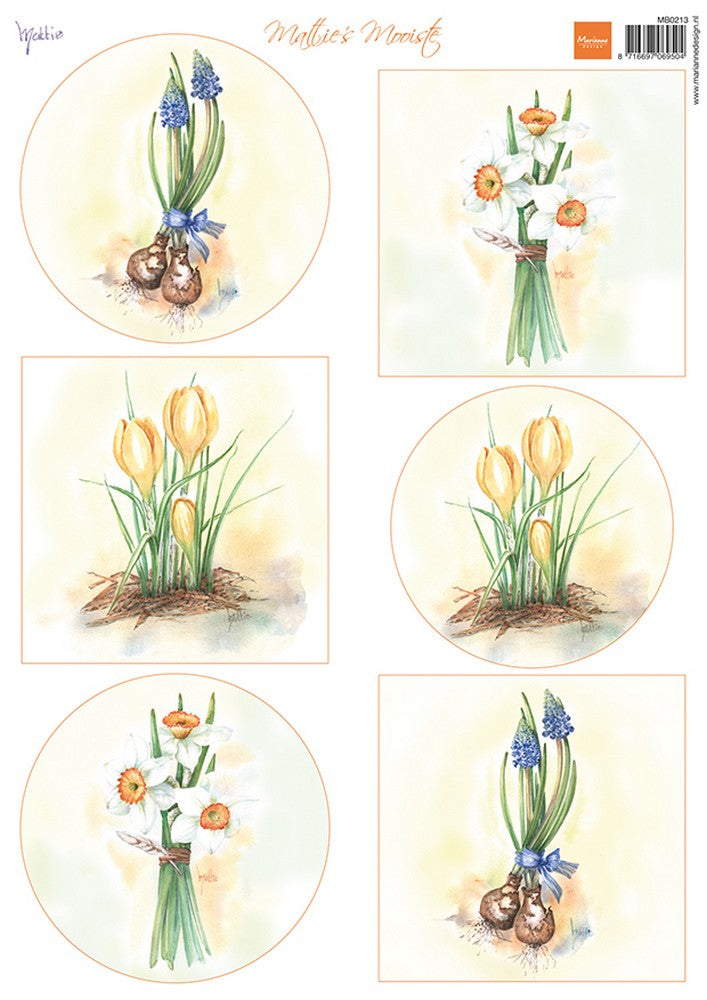 Marianne design • feuille coupée des plus beaux bulbes de fleurs de Mattie