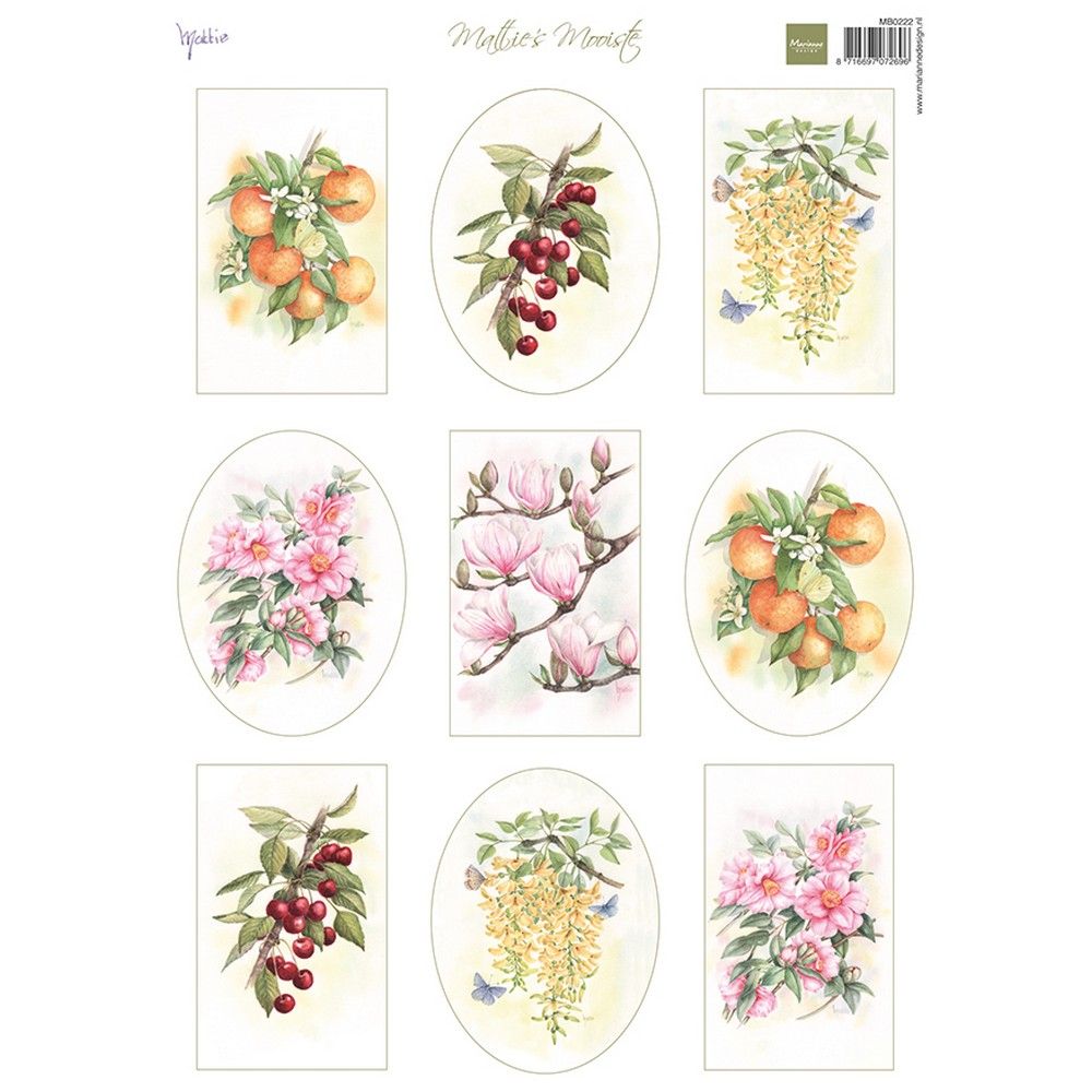 Marianne design • La plus belle feuille découpée de fleurs fruitées de Mattie