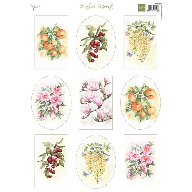 Marianne design • La plus belle feuille découpée de fleurs fruitées de Mattie