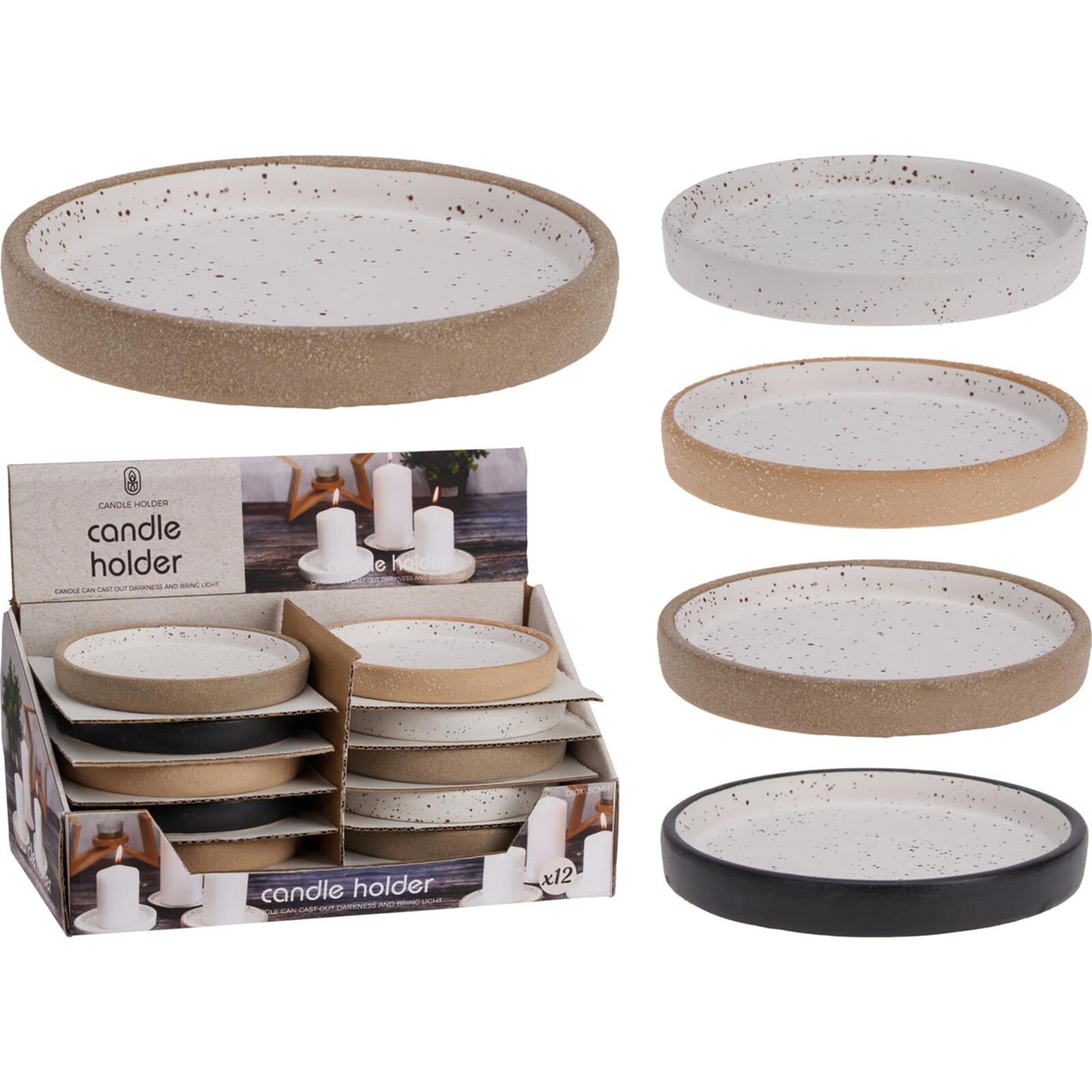 Plateau à bougies home style ø10cm