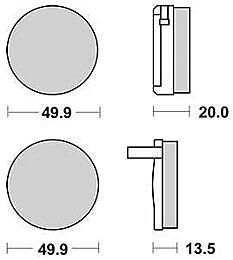 TRW Brake Pad McB 32 Standard organique