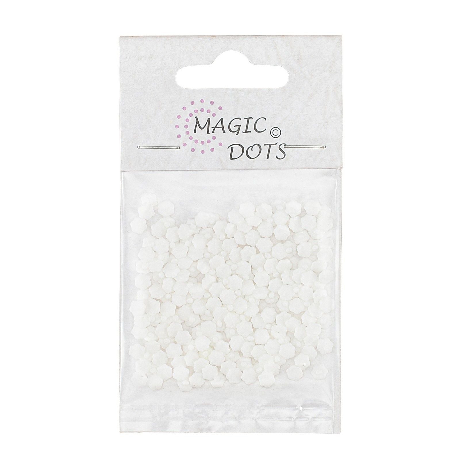 Points magiques • fleur blanche