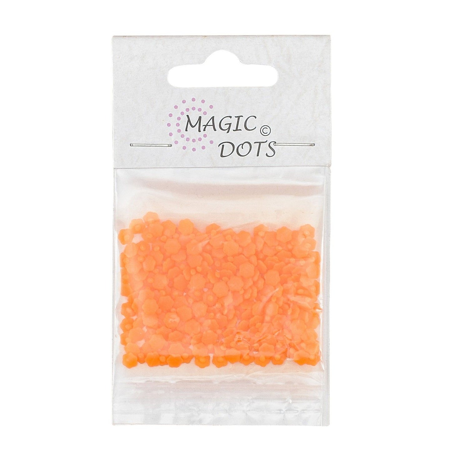Points magiques • points fleur orange
