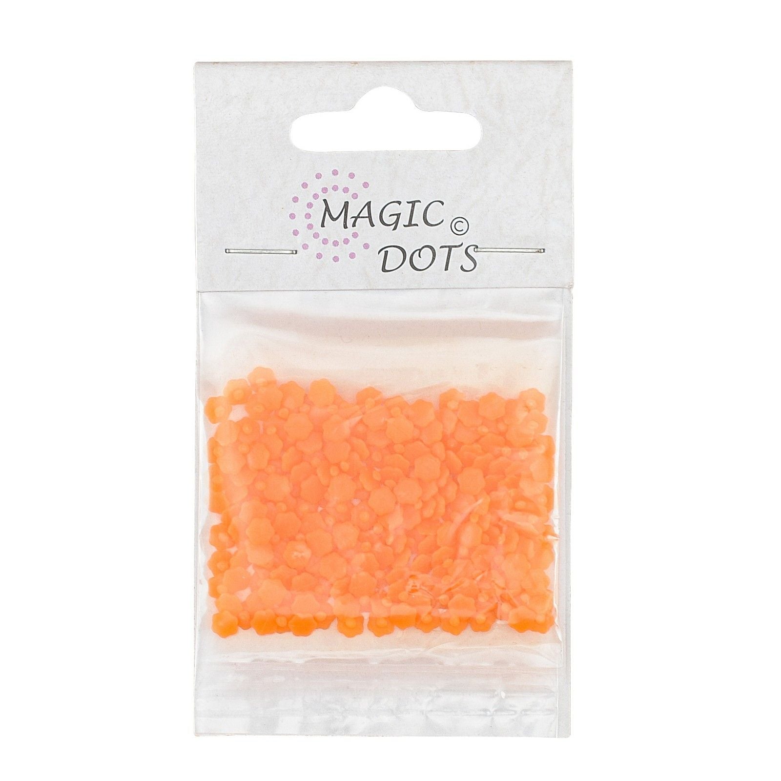 Points magiques • points fleur orange