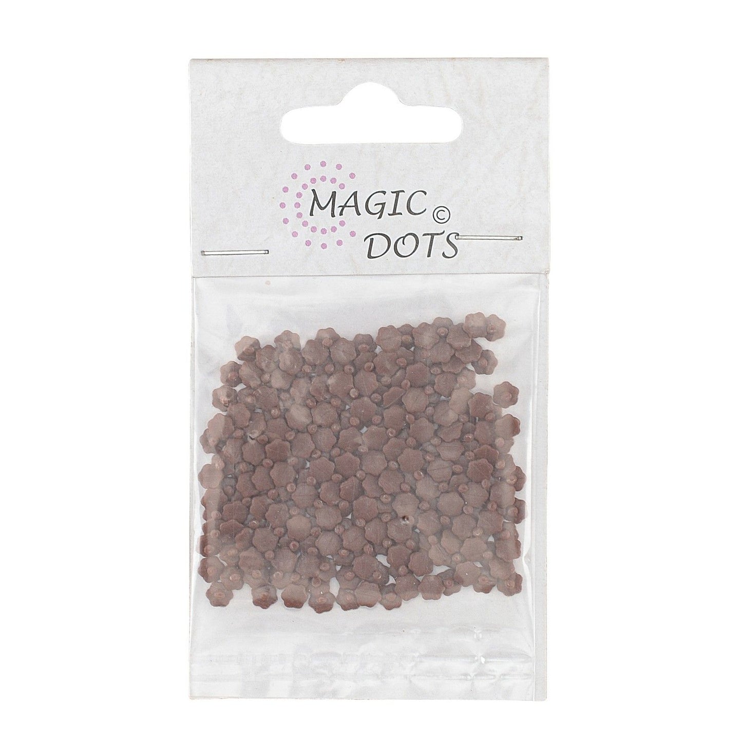Points magiques • fleur marron