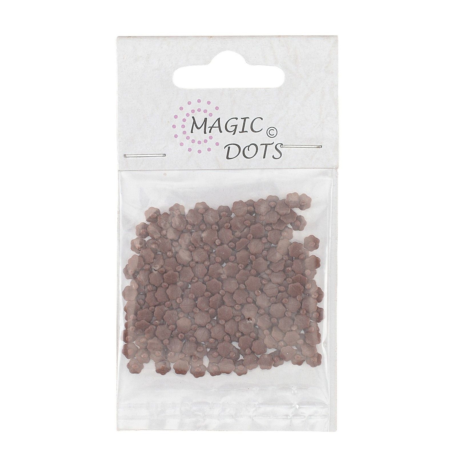 Points magiques • fleur marron