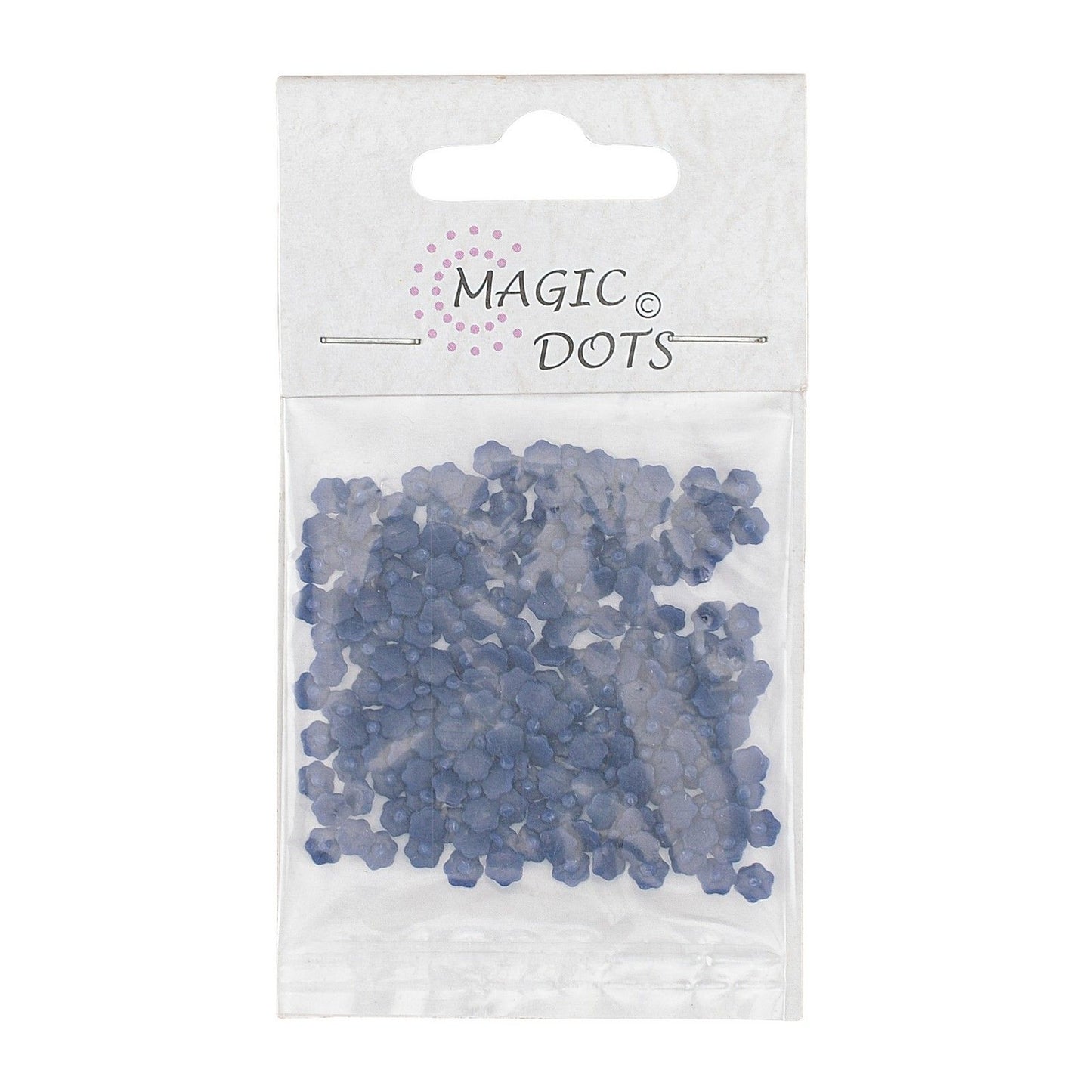 Points magiques • fleur de Noël bleu