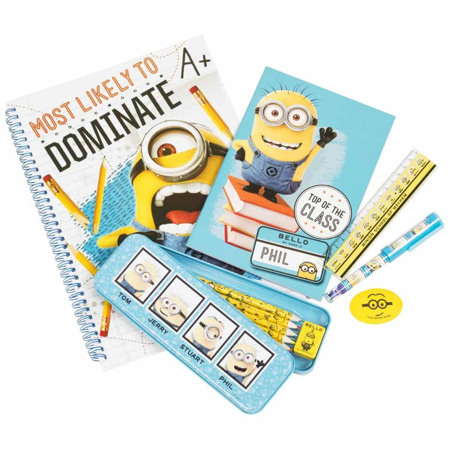 Pic Minions Despicable avec un vaste ensemble de papeterie
