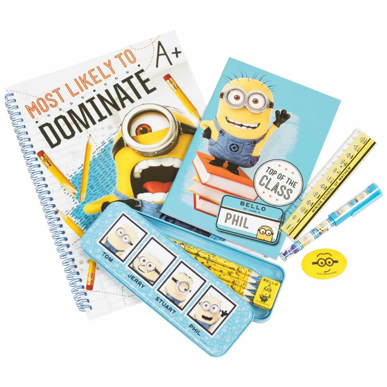Pic Minions Despicable avec un vaste ensemble de papeterie