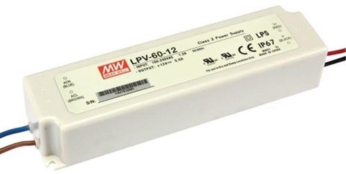 Driver led Meanwell 12v 60w ip67 pro - 4379251