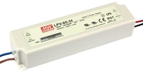 Driver led Meanwell 24v 60w ip67 pro - 4379261