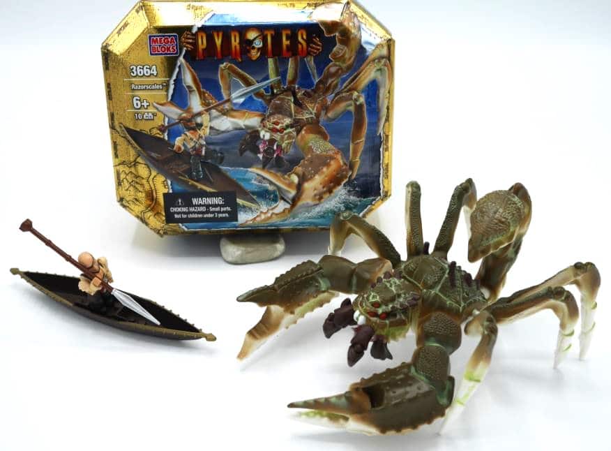 Mega Bloks Pyrates Razorscales Krab avec bateau et silhouette