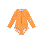 Orange Kiss | Troisse de bain UV Orange Girls à manches longues - afbeelding 1