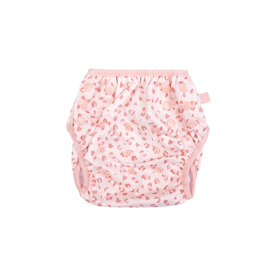 Léopard | Vieille couche de natation lavable rose