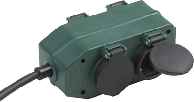 Meister multiprise 4v ip44 2m gr noir - wu7430940