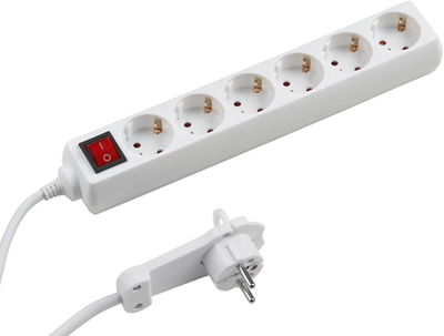 Meister multiprise 6v interrupteur plat 2m wi w - wu7430880