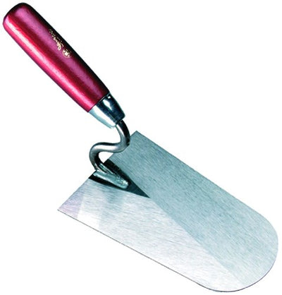 Truelle de plâtrier de laitière ronde col S bois inox - mm311180