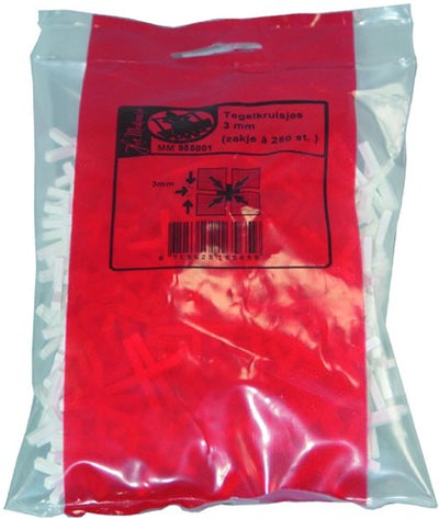 Croix de carreaux de laitière, 4,0 mm (sachet de 250 pcs.) - mm955005