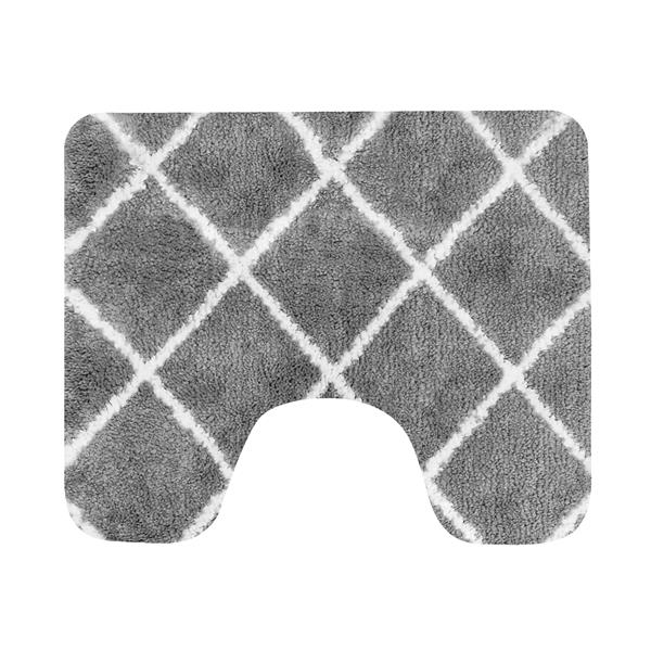 Tapis de toilette Dutch House Menton 60x50cm gris