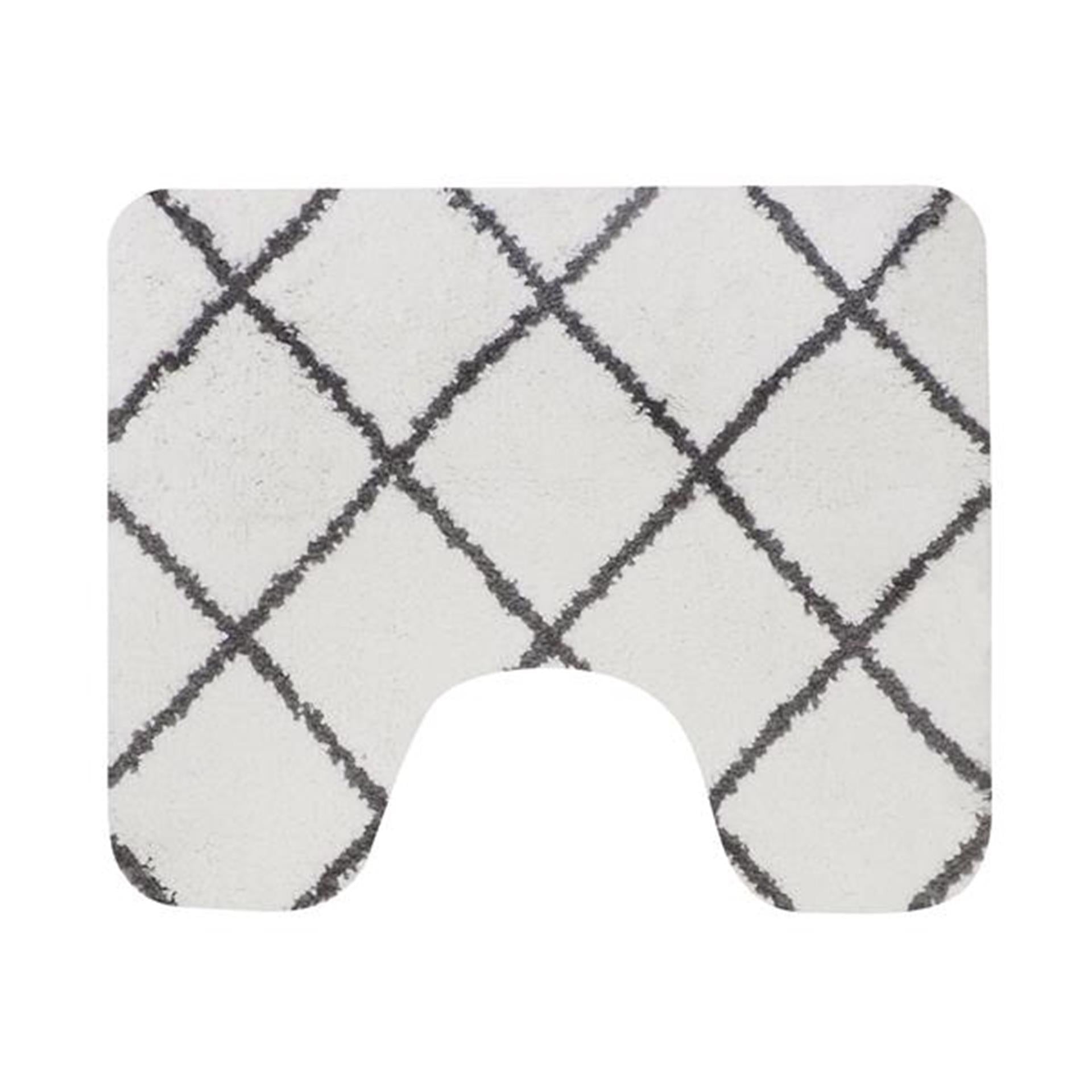 Tapis de toilette Menton Dutch House 60x50cm blanc