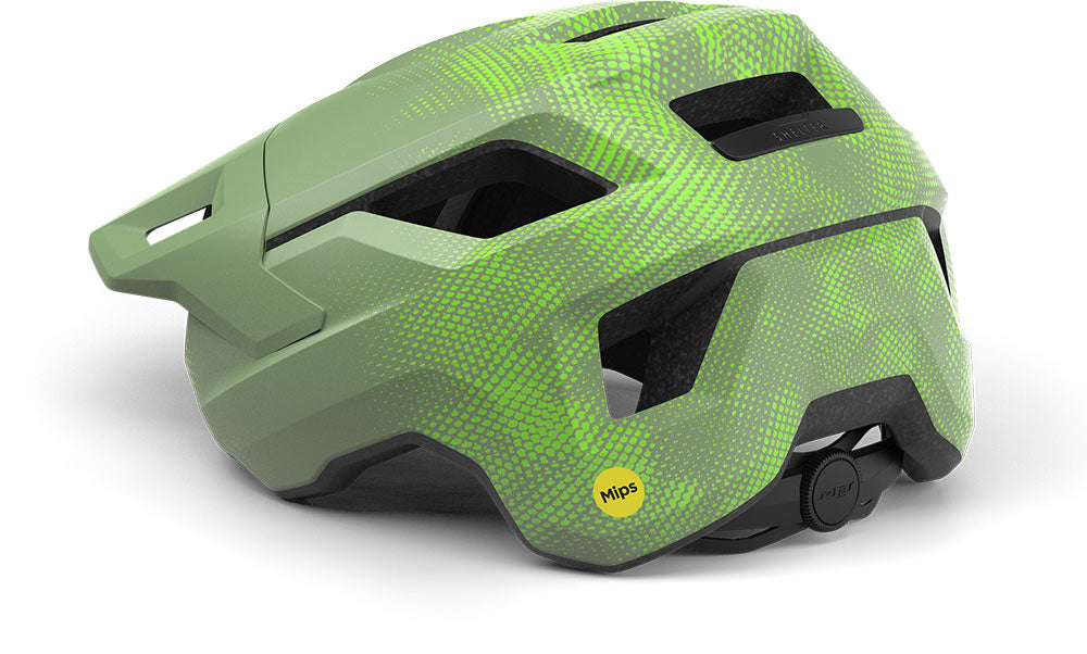 Casque Met Shelter jeunesse MIPS vert citron mat (52-56 cm) - VTT pour jeunes