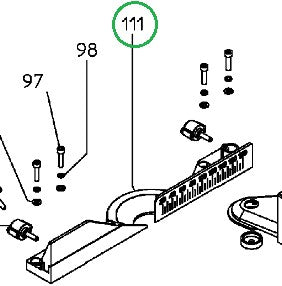 Accessoires Metabo 316055990 | guide complet pour kg 216 m | pour le nouveau modèle - 316055990