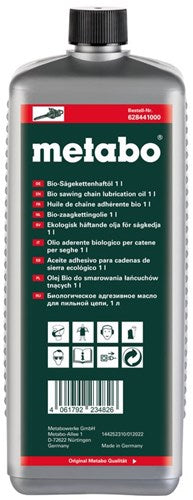 Accessoires Metabo huile pour chaîne de scie bio | 1 litre - 628441000 - 628441000