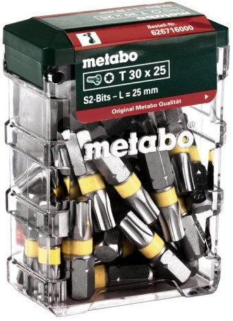 Metabo accessoires boîte à embouts t30 | sp (25 pièces) - 626716000