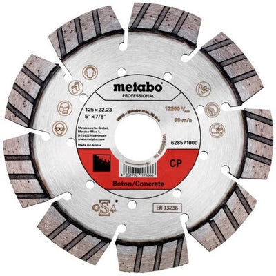 Accessoires Metabo meule diamantée | ø 125x22,23mm | CP | professionnel du béton - 628571000