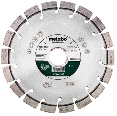 Accessoires Metabo meule diamantée | ø 150x22,23mm | vers le haut | professionnel universel - 628560000