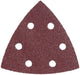 Accessoires Metabo feuilles abrasives triangulaires collées (25 pièces) - p60 perforées. - 624981000