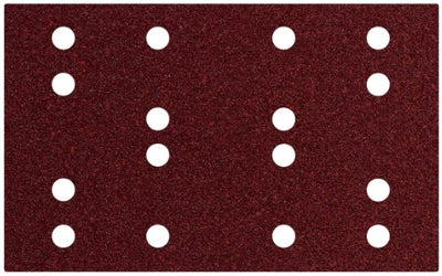Accessoires Metabo feuilles abrasives adhésives 80 x 133 mm, p 120, 16 trous avec fixation auto-agrippante (sra) - 635194000