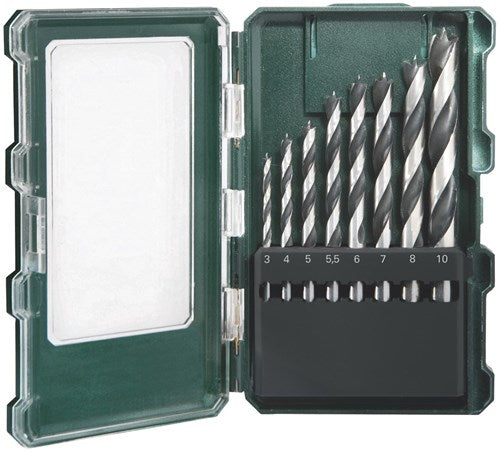 Metabo accessoires perceuse à bois cassette promotion 8 pièces - 626705000