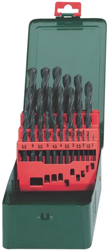 Metabo accessoires cassette de perçage hss-r (25 pièces) - 627152000