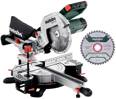 Scie à tronçonner Metabo kg 216 m set avec fonction de traction | dernier modèle + lame de scie supplémentaire - 613216900