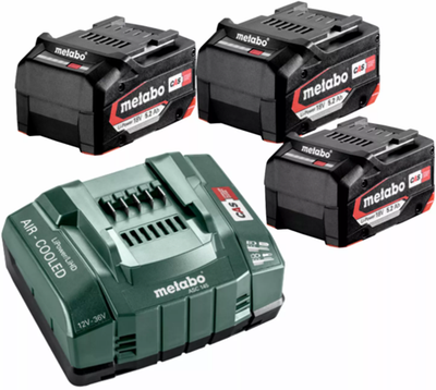 Pic Kit de base Metabo 3x batteries 18 Volts 5,2 Ah | k+mix - 685048000
