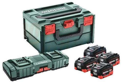 Métabo 685143000 | kit de base lihd 18v en x 215 (batterie 4x 10,0ah + chargeur asc 145 duo) - 685143000