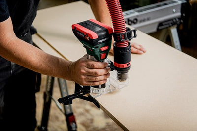 Metabo fmv 18 ltx bl 8 fraise à chants sans fil | sans batteries ni chargeur dans metabox 145 l - 601742840