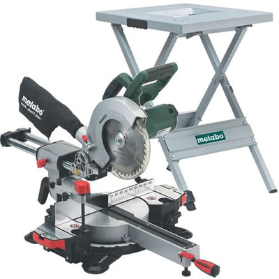 Scie à tronçonner Metabo kgs 216 m + socle ums | 1500 watts avec fonction pull - 690647000
