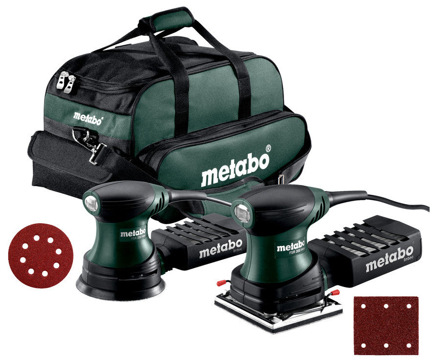 Ponceuse orbitale Metabo fsr 200 + ponceuse excentrique fsx 200 en sachet - 691125000