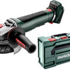 Metabo wpb 18 lt bl 11-125 meuleuse d'angle rapide corps 18v avec interrupteur à palette dans metabox 165 l - 613059840